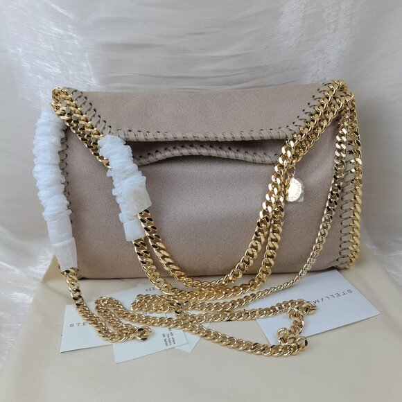 Stella Mccartney Gold Medium Falabella Tote Bag Shoulder Bag - Picture 10 of 11